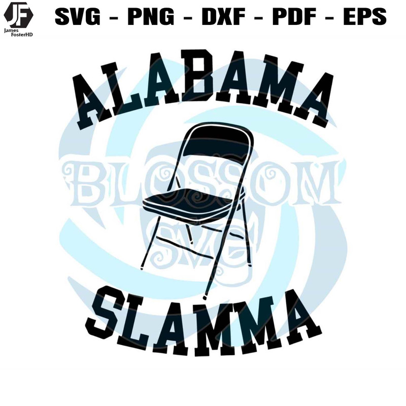 Alabama Slamma White Folding Chair SVG Cutting Digital File.jpg