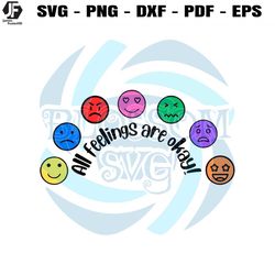 all feelings are okay positive quote svg cutting digital file