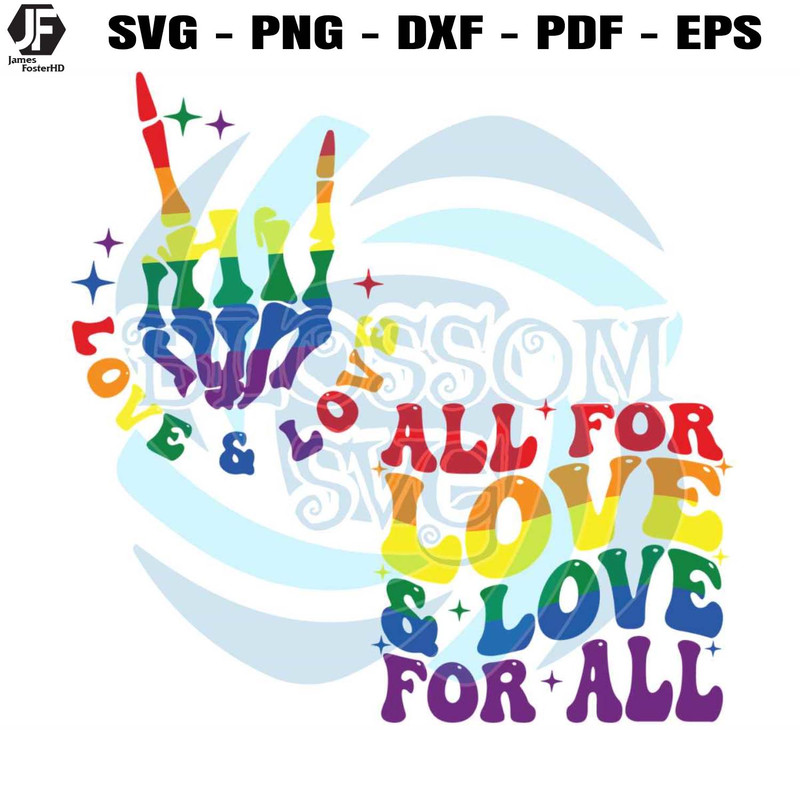 All For Love And Love For All Pride Ally SVG Graphic Design File.jpg