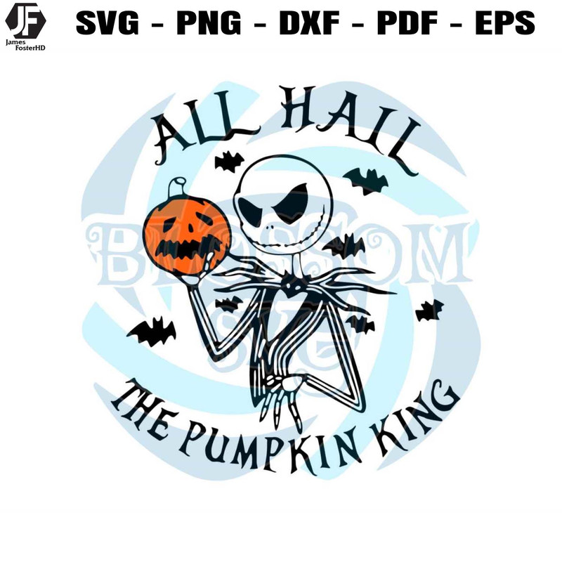 All Hail The Pumpkin King Halloween SVG File For Cricut.jpg