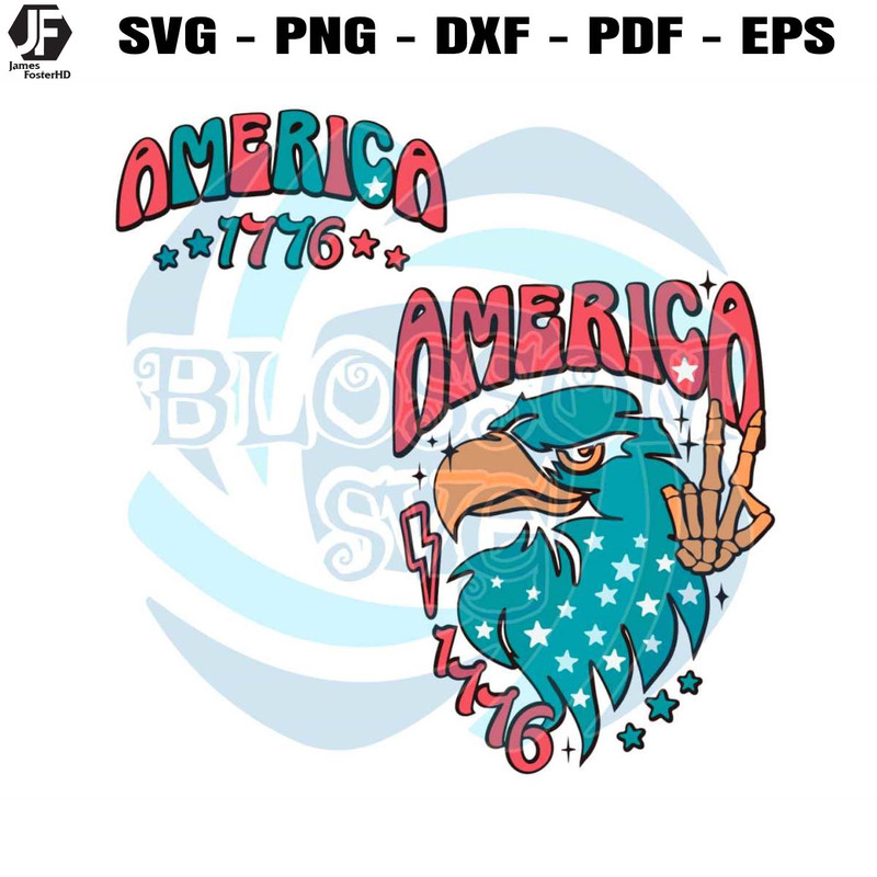 America Eagle Retro 4th of July SVG Cutting Digital File.jpg