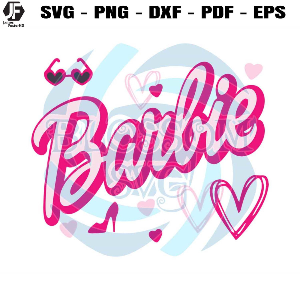 Barbie Heart Barbie Dream House SVG Digital Cricut File.jpg