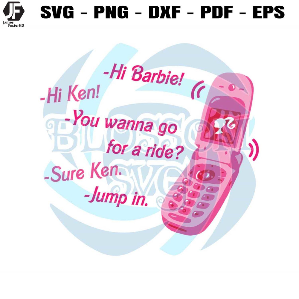 Barbie Ken Come on Lets Go Party SVG Graphic Design File.jpg