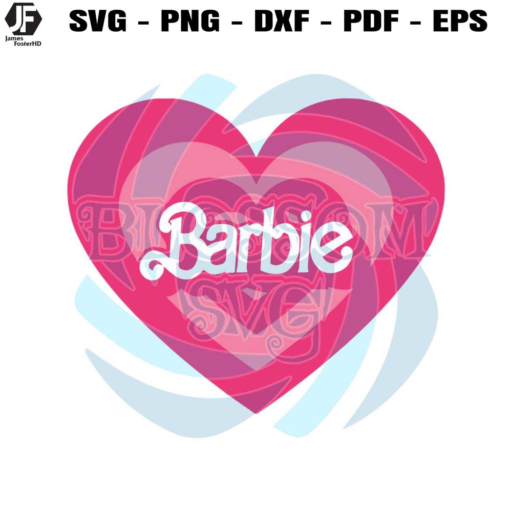 Barbie Movie Heart SVG Barbie and Ken SVG Digital Cricut File.jpg