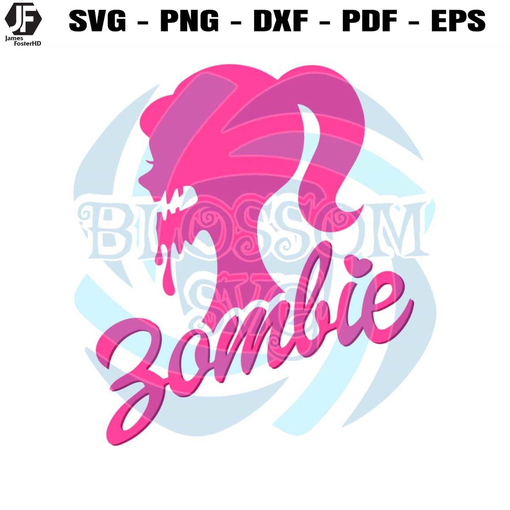 Barbie Zombie Funny Halloween SVG Cutting Digital File.jpg
