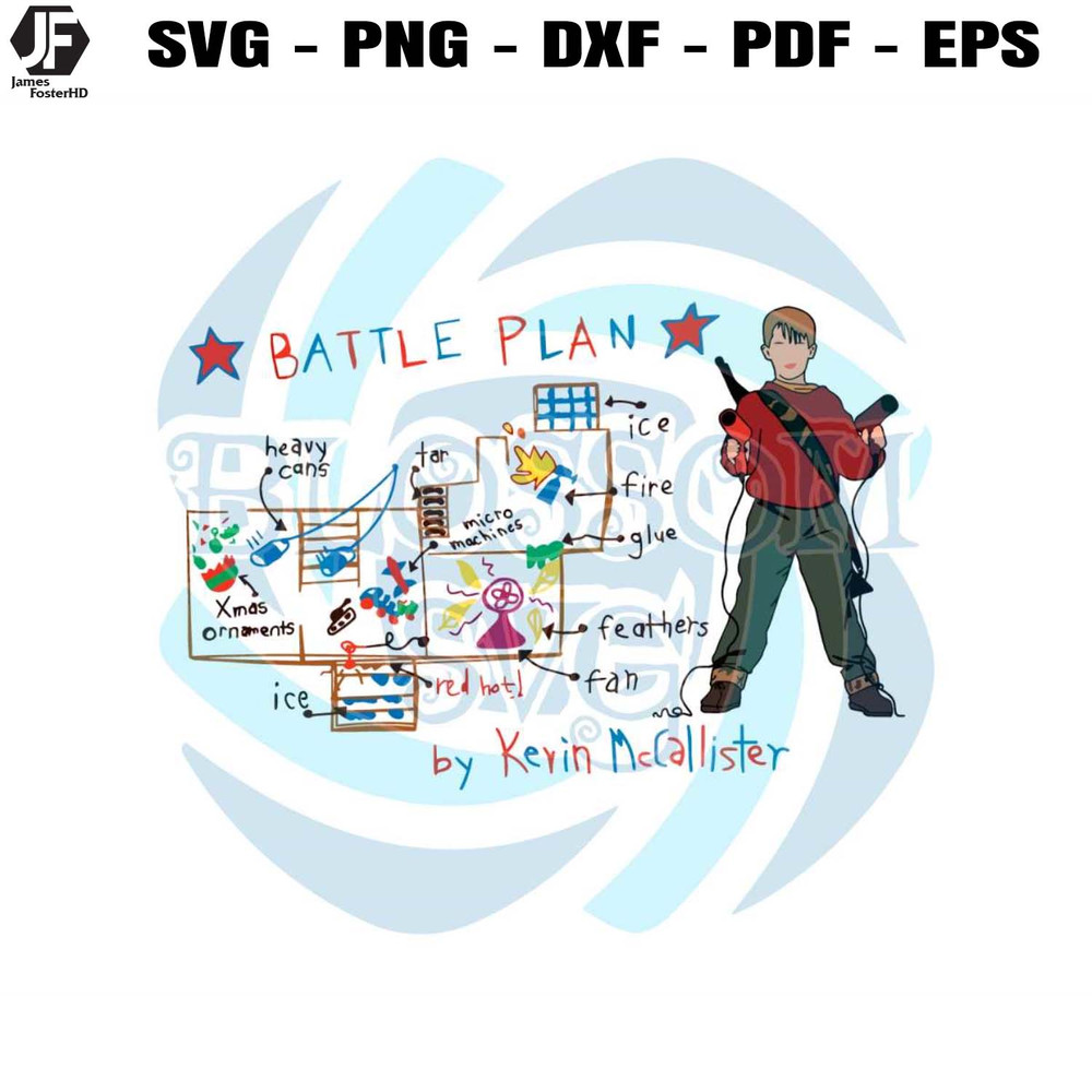 Battle Plan By Kevin McCallister Home Alone SVG Cricut Files.jpg
