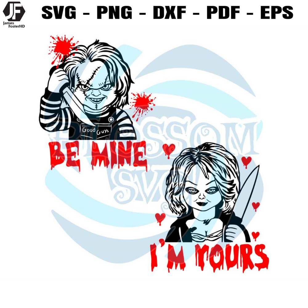 Be Mine Horror Valentines Day Chucky SVG.jpg