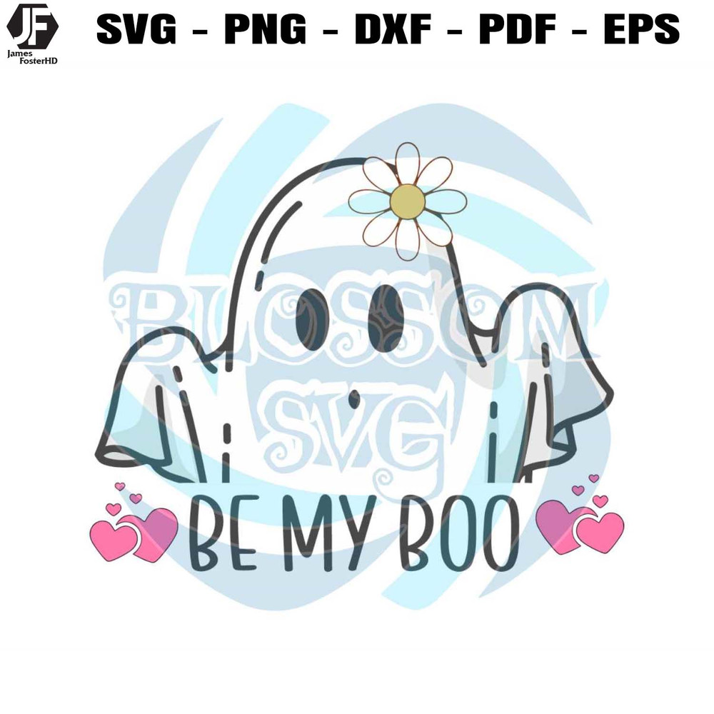 Be My Boo Valentines Day Ghost SVG.jpg