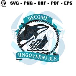 become ungovernable orca whale funny marine science svg