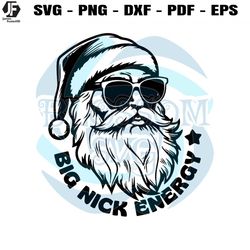 big nick energy funny christmas svg