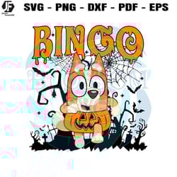 bingo halloween happy heelerween svg bluey family svg