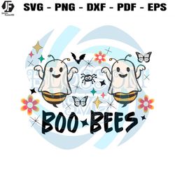 boo bees funny ghost bee halloween svg cutting digital file