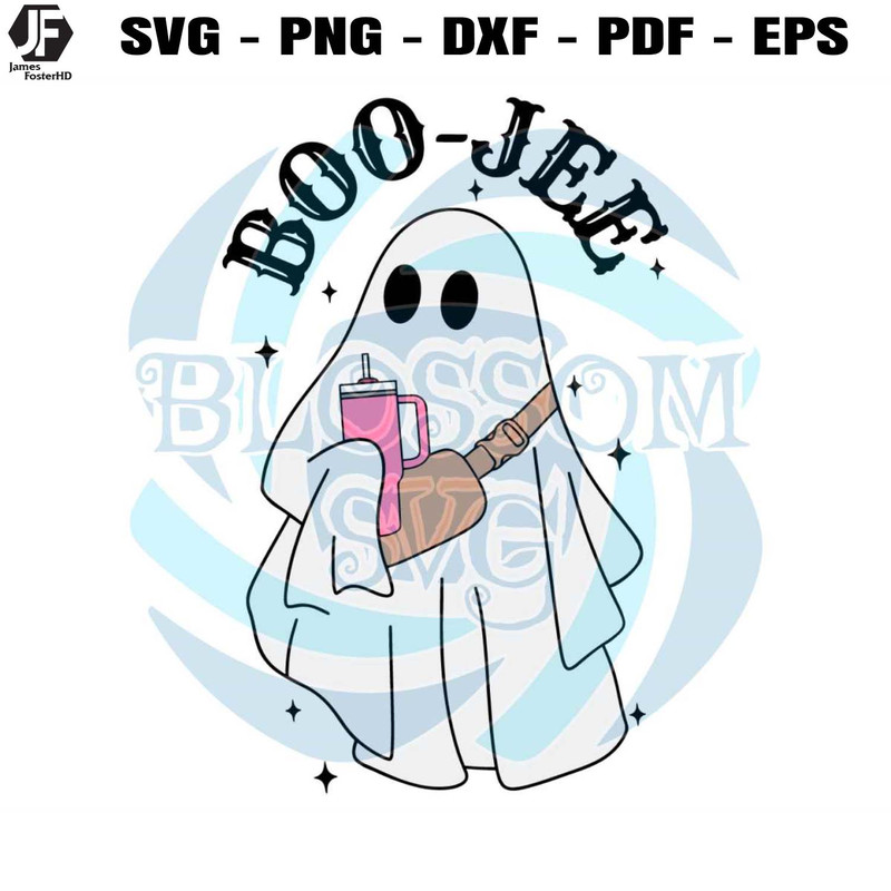 Boo Jee Ghost Halloween SVG Spooky Vibe SVG Download.jpg