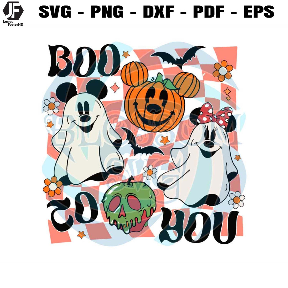 Boo To You SVG Ghost Mickey Minnie Halloween SVG File.jpg