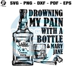 bottle and mary jane jelly roll svg country music svg file