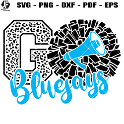 bluejays cheer svg, cheerleading bluejays svg, go bluejays