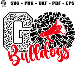 bulldogs cheer svg, cheerleading bulldogs svg, go bulldogs