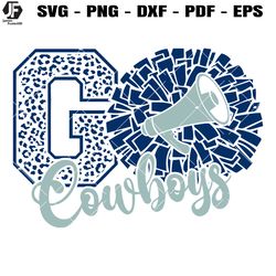 cowboys cheer svg, cheerleading cowboys svg, go cowboys