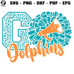 dolphins cheer svg, cheerleading dolphins svg, go dolphins