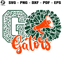 gators cheer svg, cheerleading gators svg, go gators svg