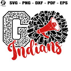 indians cheer svg, cheerleading indians svg, go indians svg