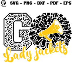 lady jackets cheer svg, cheerleading lady jackets svg