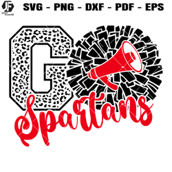 spartans cheer svg, cheerleading spartans svg, go spartans