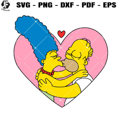 homer love svg, simpson family svg, valentines day svg