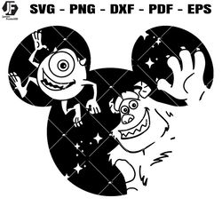 monster company svg, monsters inc svg, mike and sully svg