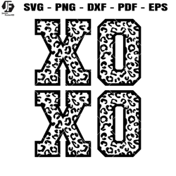 xoxo leopard pattern kisses svg, cupid lips love svg, xoxo