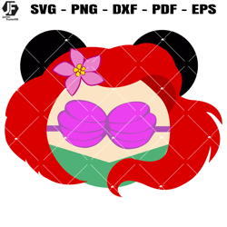 ariel princess ocean svg, mermaid svg, disney princess svg