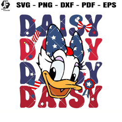 daisy duck 4th of july svg, usasvg, independence day svg