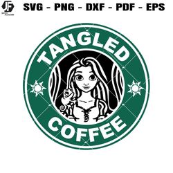 disney tangled coffee svg, disney princess svg, rapunzel svg