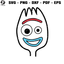 forky face svg, forky toy story svg, toy story 4 svg