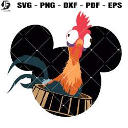 hei hei rooster svg, moana svg, mouse ears svg, cartoon svg