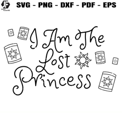 i am the lost princess svg, tangled svg, lost princess svg