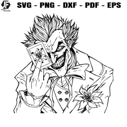 joker's scary laugh svg, joker with cards svg, joker svg