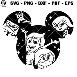 joy sadness svg, inside out svg, mouse ears svg