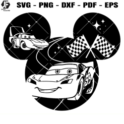lightning mcqueen svg, cars mickey svg, cars birthday svg