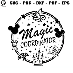 magic coordinator svg, disney holiday svg, disney world svg