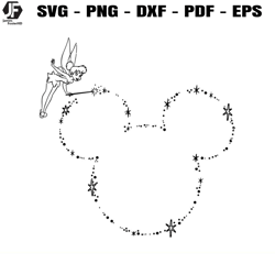 magic disney mickey ears svg, tinkerbell svg, disneyland svg
