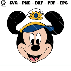 mickey cruise captain svg, cruise mouse head svg, captain