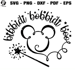 mickey ears magical svg, bibbidi bobbidi boo svg, birthday