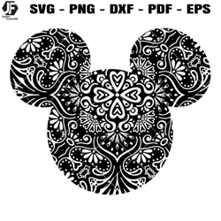 mickey head mandala svg, mickey mouse svg, mouse mandala