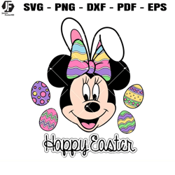 minnie mouse happy easter svg, minnie easter svg, easter svg