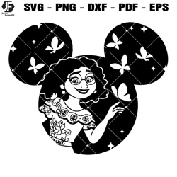 mirabel disney mickey head svg, encanto disney svg, princess