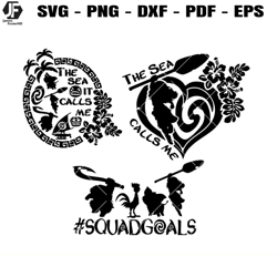 moana disney bundle svg, moana princess disney svg, bundle