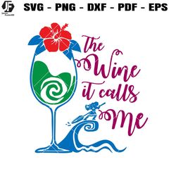 moana the wine it calls me svg, disney quote svg, moana svg