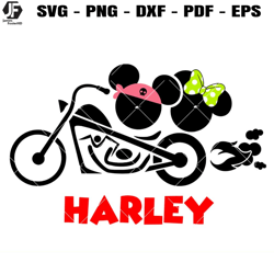 mouse harley davidson svg, mickey biker svg, mickey