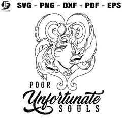poor unfortunate souls svg, ursula villain svg, ursula